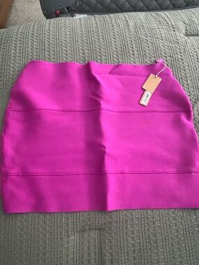 SKIMS Fuchsia Bandage Mini Skirt